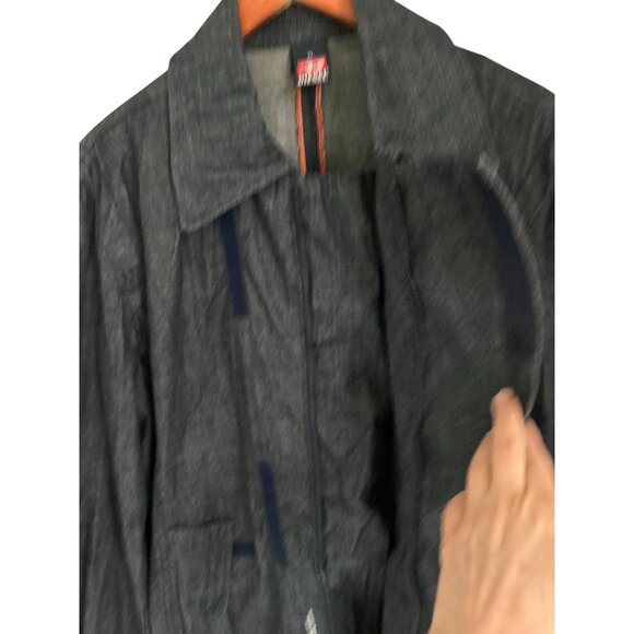 Diesel Made in Italy Mens Denim-Look Jacket With Pockets & Button Cuffs Size XL - Picture 3 of 14